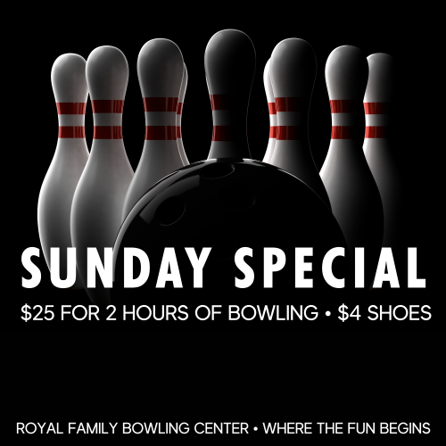 Sunday Special: $25 for 2 hours of bowling